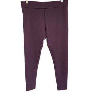 Matty M Women's Wear Everywhere Super Soft Leggings Size XL Purple Plum New